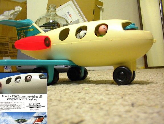 fisher price airplane 1970s